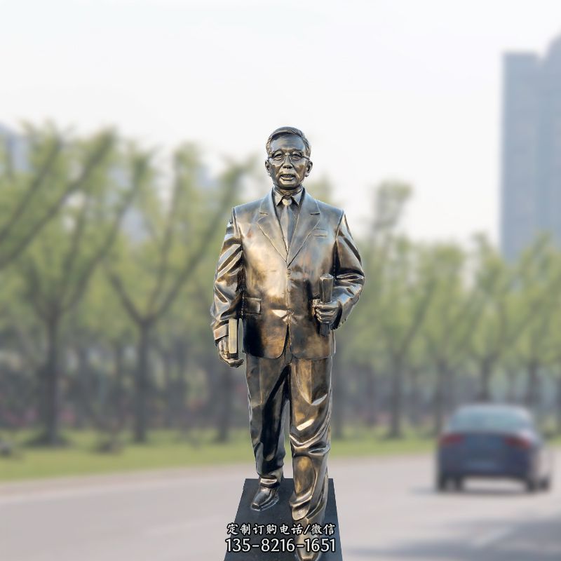 玻璃鋼華羅庚仿銅雕像 玻璃鋼華羅庚仿銅雕像