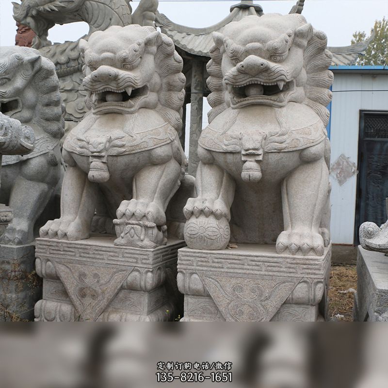 漢白玉天安門(mén)石獅子