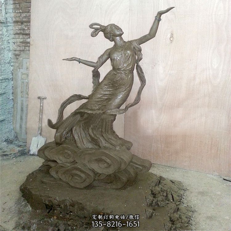 嫦娥雕塑泥稿-嫦娥奔月黃金雕塑 嫦娥雕塑泥稿-嫦娥奔月黃金雕塑
