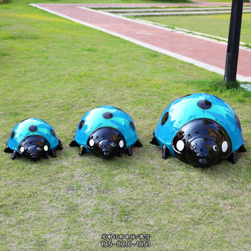 藍(lán)色七星瓢蟲雕塑 藍(lán)色七星瓢蟲雕塑