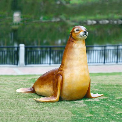 仿真海豹玻璃鋼海洋動物雕塑-園林水景動物擺件 仿真海豹玻璃鋼海洋動物雕塑-園林水景動物擺件