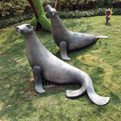 仿真海豹玻璃鋼雕塑-公園園林草坪動物雕塑擺件 仿真海豹玻璃鋼雕塑-公園園林草坪動物雕塑擺件