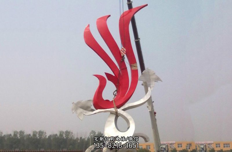 不銹鋼抽象鳳凰安裝 不銹鋼抽象鳳凰安裝