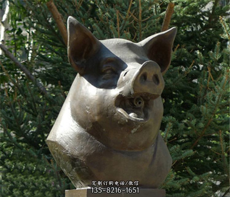 十二生肖豬首銅雕 十二生肖豬首銅雕