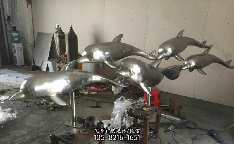 不銹鋼海豚雕塑 不銹鋼海豚雕塑