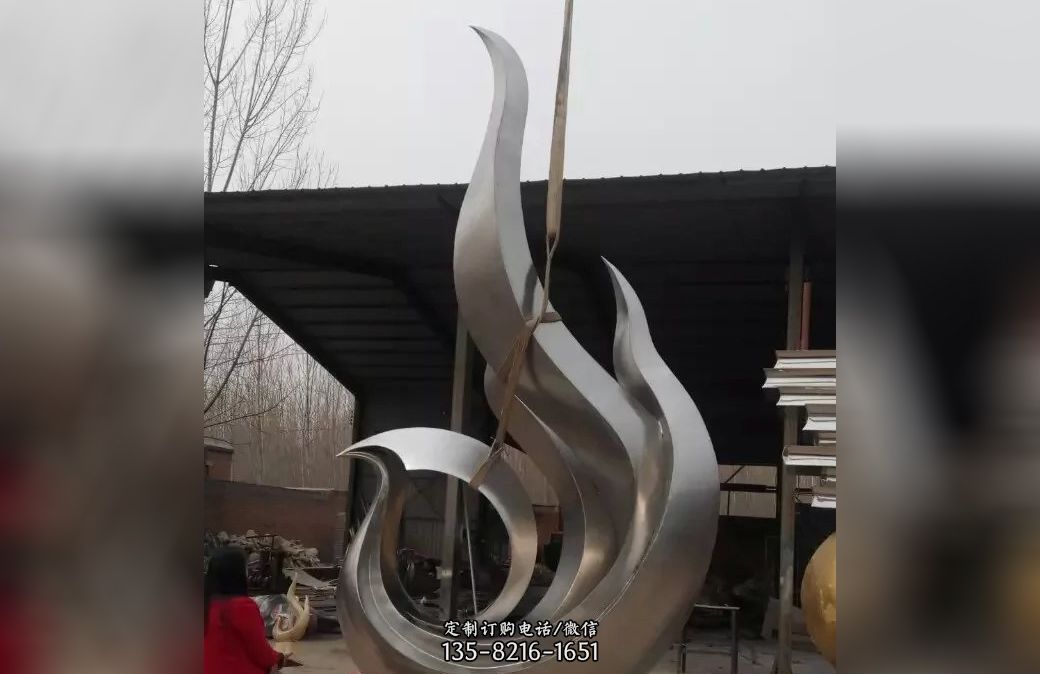 不銹鋼抽象鳳凰雕塑 不銹鋼抽象鳳凰雕塑