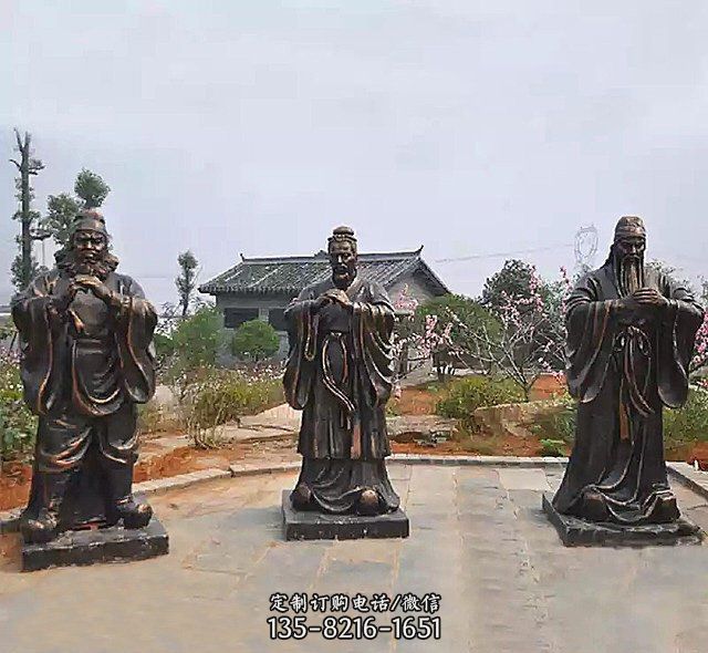 桃園三結(jié)義銅雕 桃園三結(jié)義銅雕
