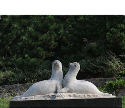 公園動物海豹石雕 公園動物海豹石雕