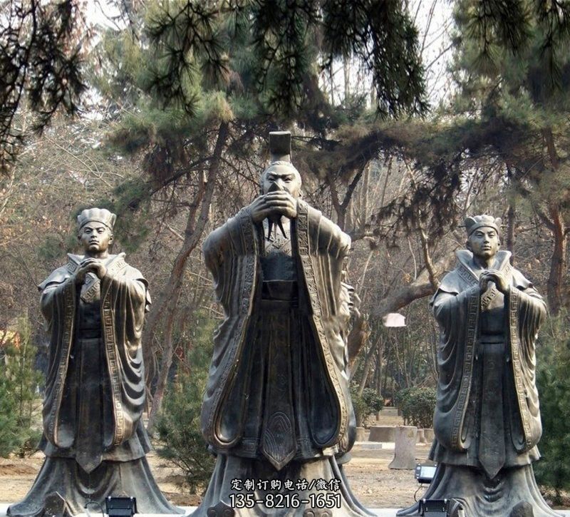劉關(guān)張?zhí)覉@三結(jié)義人物銅雕 劉關(guān)張?zhí)覉@三結(jié)義人物銅雕