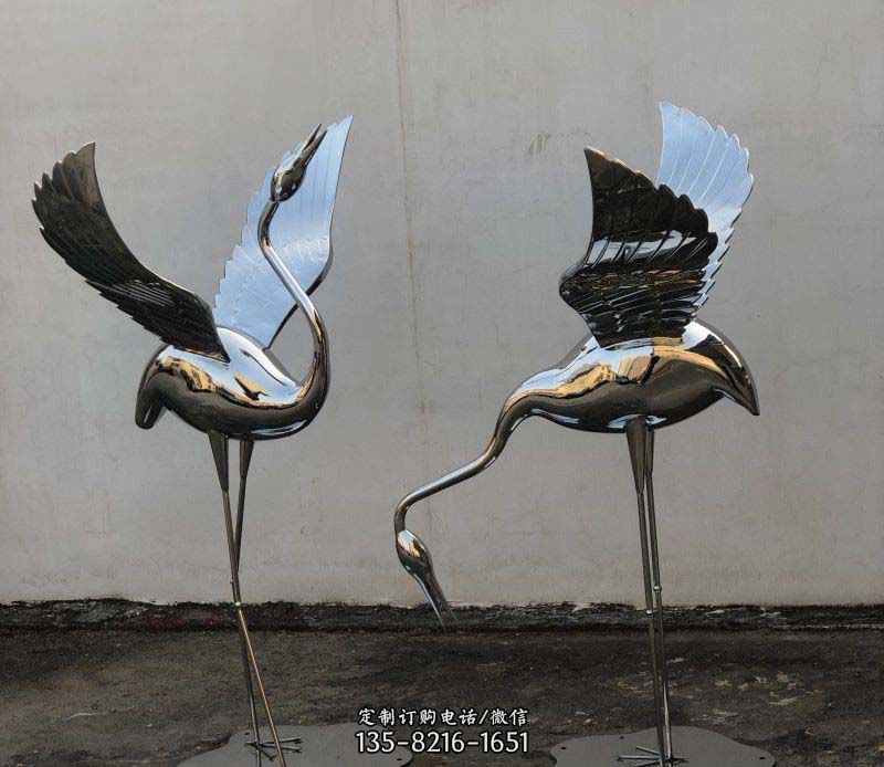 不銹鋼鍛造仙鶴展翅雕塑 不銹鋼鍛造仙鶴展翅雕塑