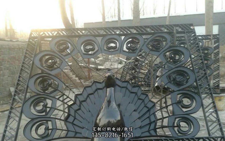 不銹鋼孔雀開屏景觀雕塑 不銹鋼孔雀開屏景觀雕塑
