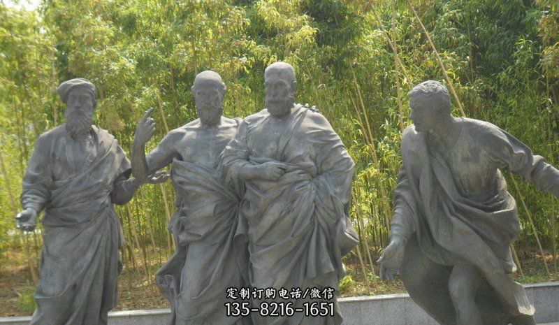 公園西方名人人物銅雕 公園西方名人人物銅雕