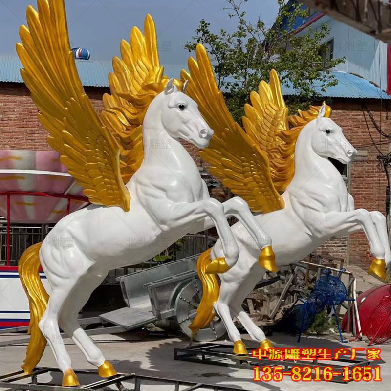 不銹鋼奔騰飛馬雕塑 不銹鋼奔騰飛馬雕塑