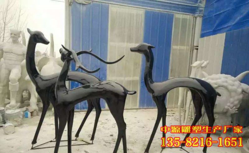 抽象鹿銅雕_1 抽象鹿銅雕_1