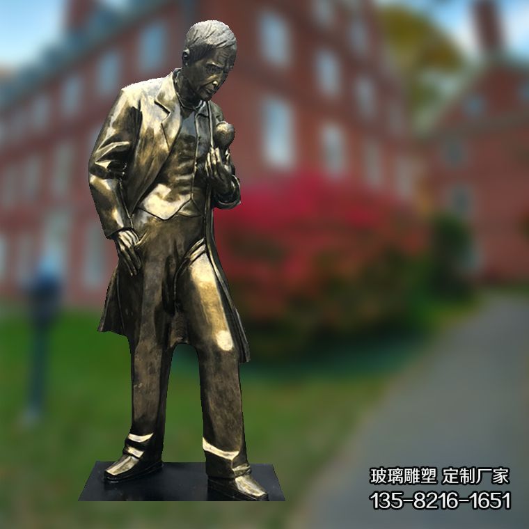 愛(ài)迪生玻璃鋼仿銅校園名人雕塑 愛(ài)迪生玻璃鋼仿銅校園名人雕塑