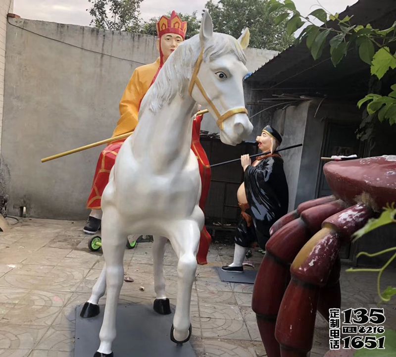戶外景區(qū)玻璃鋼彩繪西游記人物雕塑 戶外景區(qū)玻璃鋼彩繪西游記人物雕塑
