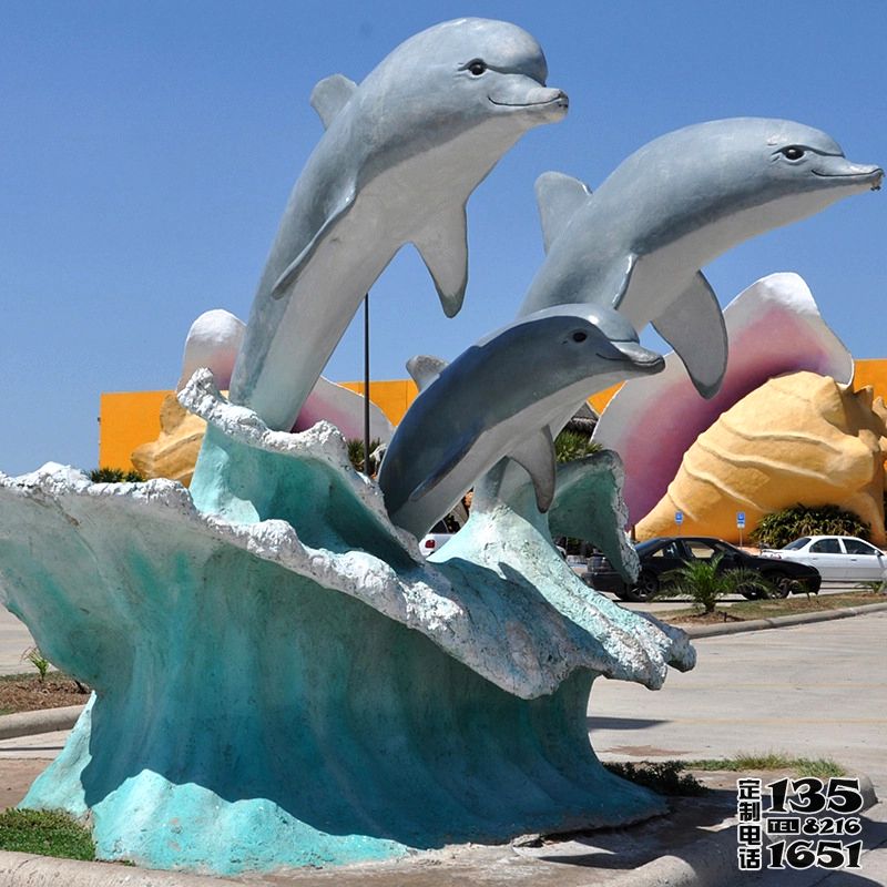 游樂(lè)場(chǎng)游泳館玻璃鋼海豚景觀(guān)雕塑 游樂(lè)場(chǎng)游泳館玻璃鋼海豚景觀(guān)雕塑